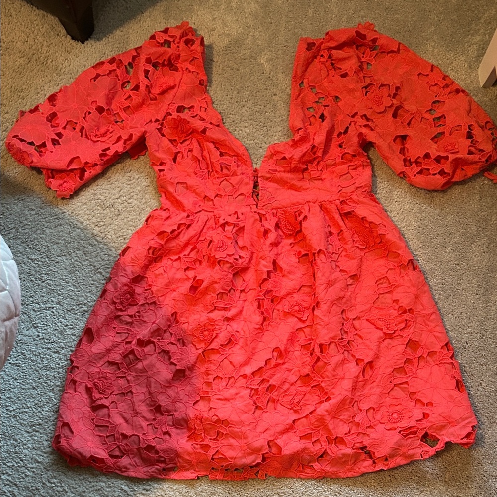 Elegant Coral Dress